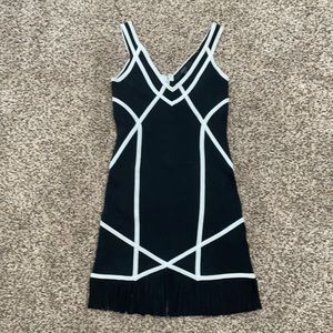 Black and white Guess party bandage dress size M